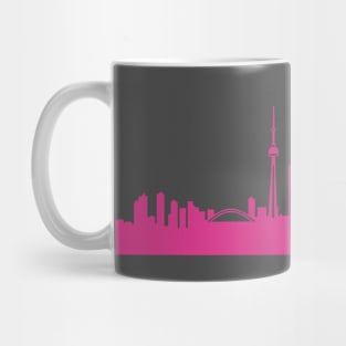 Toronto skyline pink Mug